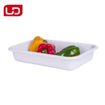 Bandeja Retangular Plástico Multiuso Branca 6 Litros