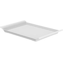 Bandeja Retangular Plástico Resistente Branco Lea Ou 34x21cm para Servir Cozinha Restaurante Café Bandeja Retangular Plástico Resistente Branco Lea Ou 34x21cm para Servir Cozinha Restaurante Café