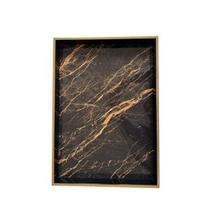 Bandeja retangular Ricevere em madeira mdf P45xL32xA4cm L'Hermitage Bandeja retangular Ricevere em madeira mdf P45xL32xA4cm L'Hermitage