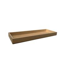 Bandeja Retangular Rustica Decoração Kit de 3 Unidades 39x13x2,5 Mdf Madeira