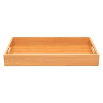 Bandeja Retangular Servir Eco em Bambu Grande Mesa 38X28cm Bandeja Retangular Servir Eco em Bambu Grande Mesa 38X28cm