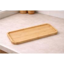 Bandeja Retangular Slim 33x13 Cm Bambu Ecológica Lovely Vibe
