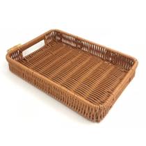 Bandeja Retangular Tipo Vime Clara 29,5x19,5x4,5cm Bandeja Retangular Tipo Vime Clara 29,5x19,5x4,5cm