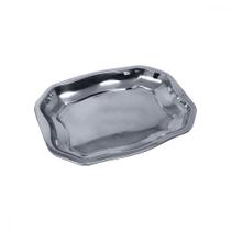 Bandeja Retangular Travessa Ferro Polido Servir Transporte Alimentos Refeições Petisqueira Cozinha Profissional 25x33cm Bandeja Retangular Travessa Ferro Polido Servir Transporte Alimentos Refeições Petisqueira Cozinha Profissional 25x33cm