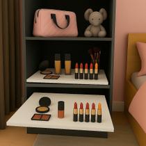 Bandeja Retrátil em MDF Ideal para Closets e Armários de Cozinha Bandeja Retrátil em MDF Ideal para Closets e Armários de Cozinha