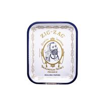 Bandeja rolante de metal ZIG-ZAG grande branca 34x27cm Durável