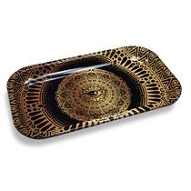 Bandeja rolante Smizzle All Seeing Eye dourado-preto/dourado médio