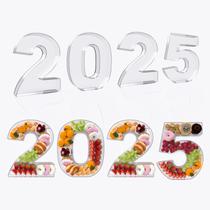 Bandeja RUFHVTY 2025 Placa de Charcutaria Acrílica 28cm