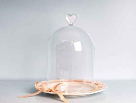 Bandeja Sara Porcelana Fita Manu Fisch Lançamento Com Cúpula