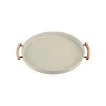 Bandeja Servir Decorativa Sense Redonda Metal Bambu - Ou Bandeja Servir Decorativa Sense Redonda Metal Bambu - Ou