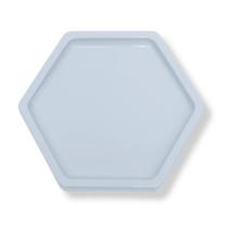 Bandeja Sextavada Azul Claro Candy 15cm Un - Sóboleiras
