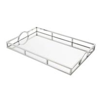 Bandeja, Suporte 56cm De Aço Inox Com Espelho E Alça Mirror Wolff - R27053
