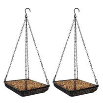 Bandeja suspensa para alimentação de pássaros MIXXIDEA Metal Mesh Platform (pacote com 2)