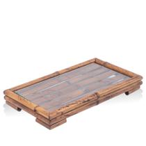 Bandeja Tigrada Retangular Bambu Natural Lavabo Bandeja Tigrada Retangular Bambu Natural Lavabo