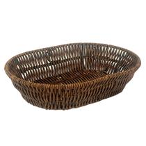 Bandeja Trama Tipo Vime Artificial Retangular Arredondada Bandeja Trama Tipo Vime Artificial Retangular Arredondada