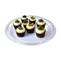 Bandeja Trança Redonda Para Servi Em PS Cristal 16cm