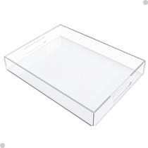 Bandeja Transparente Multiuso Organizador 40x30x5cm Acrílica Bandeja Transparente Multiuso Organizador 40x30x5cm Acrílica