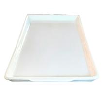 Bandeja Travessa refratária - Porcelana Branca (CxLxA) 36cm x 18,5cm x 2,5cm (2)