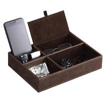 Bandeja Valet BEWISHOME 26 19 6 cm Marrom Organizador Masculino