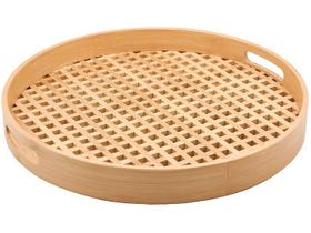 Bandeja Vazada de Bambu Redonda 40cm - OIKOS Bandeja Vazada de Bambu Redonda 40cm - OIKOS