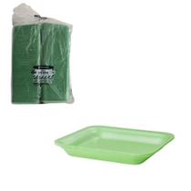 Bandeja verde premium cr-002 210x140x18mm fardo com 400 und - copobras