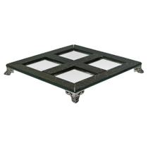 Bandeja Vidro 4 Nichos Saboneteira Difusor Vasinhos 20x20 cm Bandeja Vidro 4 Nichos Saboneteira Difusor Vasinhos 20x20 cm