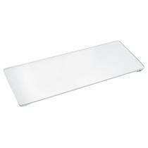 Bandeja Vidro Branco Lavabo Banheiro Sala Decoração 25x10