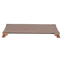Bandeja Vidro Fumê-Bronze-Ouro-Rosê-Espelhada Lavabo 20x10
