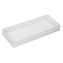 Bandeja Vidro Preta Branca Ou Transparente Decorativa 25X10 Bandeja Vidro Preta Branca Ou Transparente Decorativa 25X10