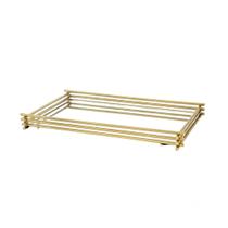 Bandeja Wire Dourado 15x25cm Bandeja Wire Dourado 15x25cm