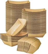 Bandejas de alimentos MotBach Kraft Paper, capacidade de 2 libras, pacote com 100 Bandejas de alimentos MotBach Kraft Paper, capacidade de 2 libras, pacote com 100