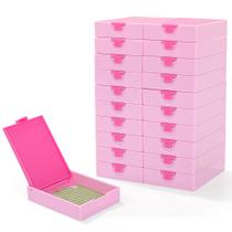 Bandejas de armazenamento CATEARED Trabricks, 20 unidades, rosa claro