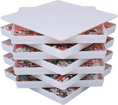 Bandejas de classificação de quebra-cabeças RECHIATO 8x8cm com tampa para 1000-1500 unidades Bandejas de classificação de quebra-cabeças RECHIATO 8x8cm com tampa para 1000-1500 unidades