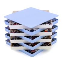 Bandejas de classificação de quebra-cabeças RECHIATO 8x8cm com tampa para 1000-1500 unidades
