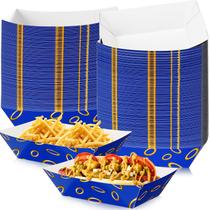 Bandejas de comida descartáveis Baderke, videogame, 2 libras, azuis, 100 unidades Bandejas de comida descartáveis Baderke, videogame, 2 libras, azuis, 100 unidades