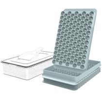 Bandejas de cubos de gelo WIBIMEN Mini Round Pebble Crushed Nugget (pacote com 2) Bandejas de cubos de gelo WIBIMEN Mini Round Pebble Crushed Nugget (pacote com 2)