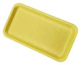Bandejas de Espuma para Exposição de Carnes Bits N Things Amarelas Pacote com 50
