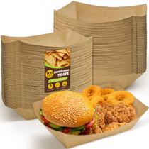 Bandejas de papel para alimentos Ocmoiy Extra Large 2,27 kg, 100 pacotes Kraft Bandejas de papel para alimentos Ocmoiy Extra Large 2,27 kg, 100 pacotes Kraft
