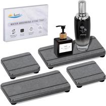 Bandejas de secagem de pedras Lyxel para pia de banheiro e cozinha x4 Bandejas de secagem de pedras Lyxel para pia de banheiro e cozinha x4