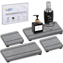 Bandejas de secagem de pedras Lyxel para pia de banheiro e cozinha x4