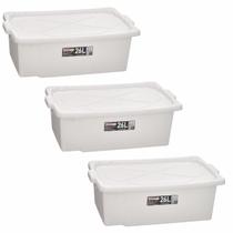 Bandejas Multiuso 10un 26l c Tampa Caixa Plástica Açougue