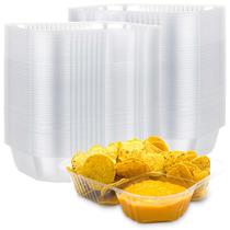 Bandejas Nacho Stock Your Home de 660 ml de plástico (pacote com 100)