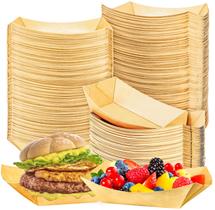 Bandejas para barcos para alimentos MotBach, pacote 120, 1 kg de papel kraft descartável Bandejas para barcos para alimentos MotBach, pacote 120, 1 kg de papel kraft descartável