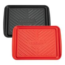 Bandejas para preparar e servir para grelhar Cuisinart CPK-210 preta/vermelha Bandejas para preparar e servir para grelhar Cuisinart CPK-210 preta/vermelha