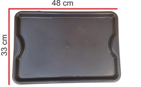 Bandejas refeição retangular em PP 48x33x2,2 cm C/1un Bandejas refeição retangular em PP 48x33x2,2 cm C/1un