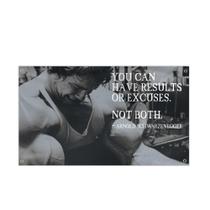 Bandera Banner 90x150 cm con Frase Motivacional de Arnold Bandera Banner 90x150 cm con Frase Motivacional de Arnold