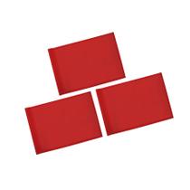 Bandera de golf KINGTOP lisa roja 20x14 cm nylon 420D para mástil de 6-8 pies