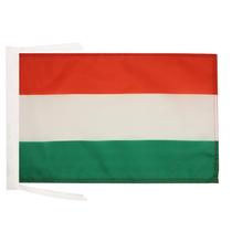 Bandera de Hungría AZ FLAG 30x45 cm Poliéster, con cuerdas Bandera de Hungría AZ FLAG 30x45 cm Poliéster, con cuerdas