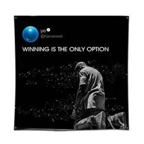 Bandera Eksent Rapper Winning Is The Only Option 122x122 cm