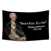 Bandera Tapiz Furlista Thomas Jefferson 90x150 cm Poliéster